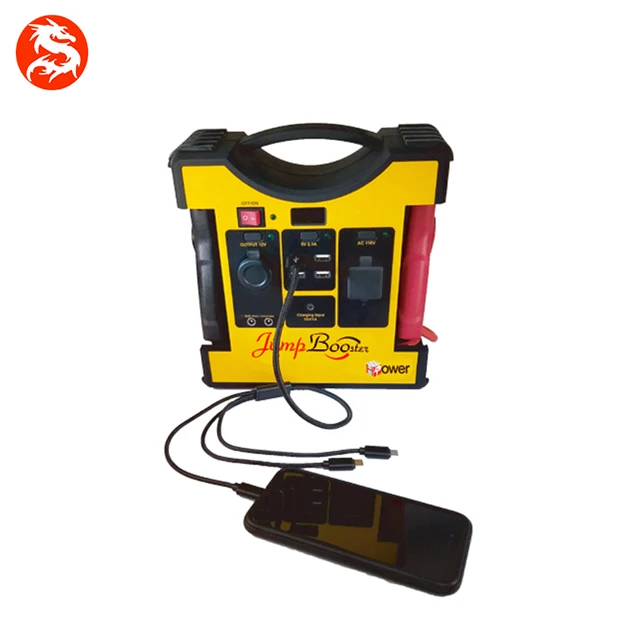Wholesale 12V 2000A Portable Car Jump Starter Battery Booster With Inverter