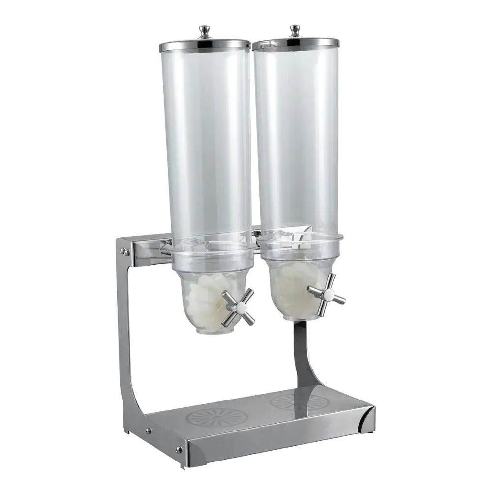 Factory price commercial stainless steel candy coffee bean sugar cereal rice dispenser for hotel kitchenware