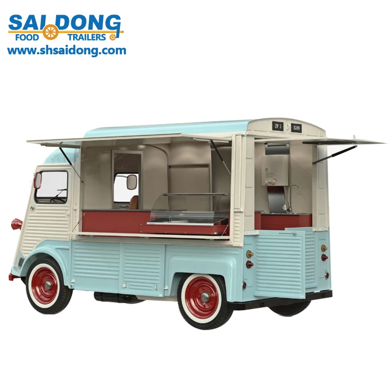 Citroen price mobile hot dog cart food trailer with big wheels