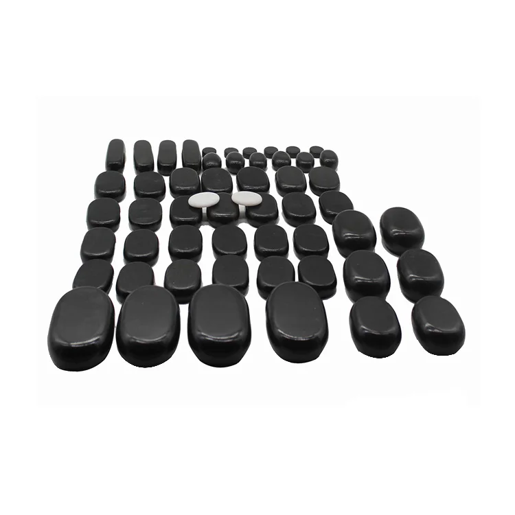 
RISESUN Hot stone 54Pcs Deluxe Warm Stone Massage Set Hot stone massage 