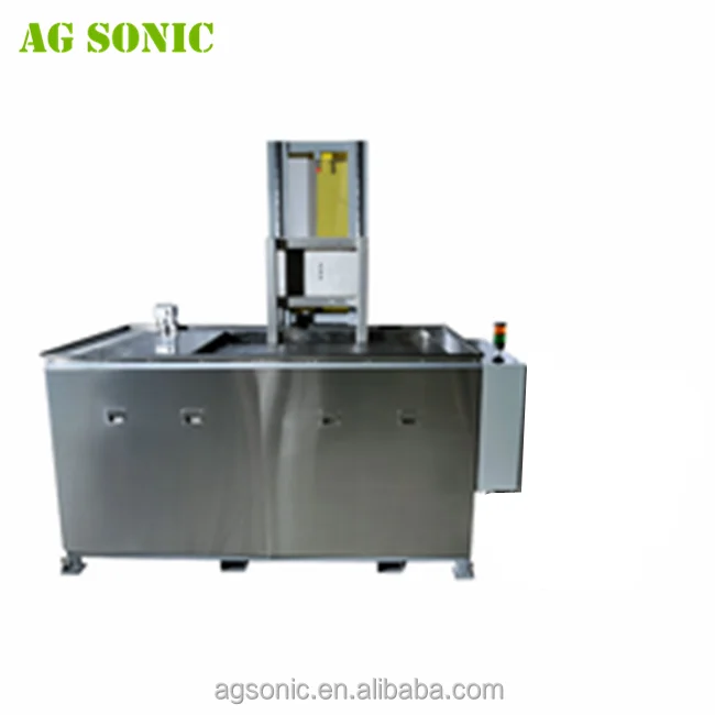 360L ultrasonic cleaner for automotive parts cleaning with oil skimmer and automatic lift