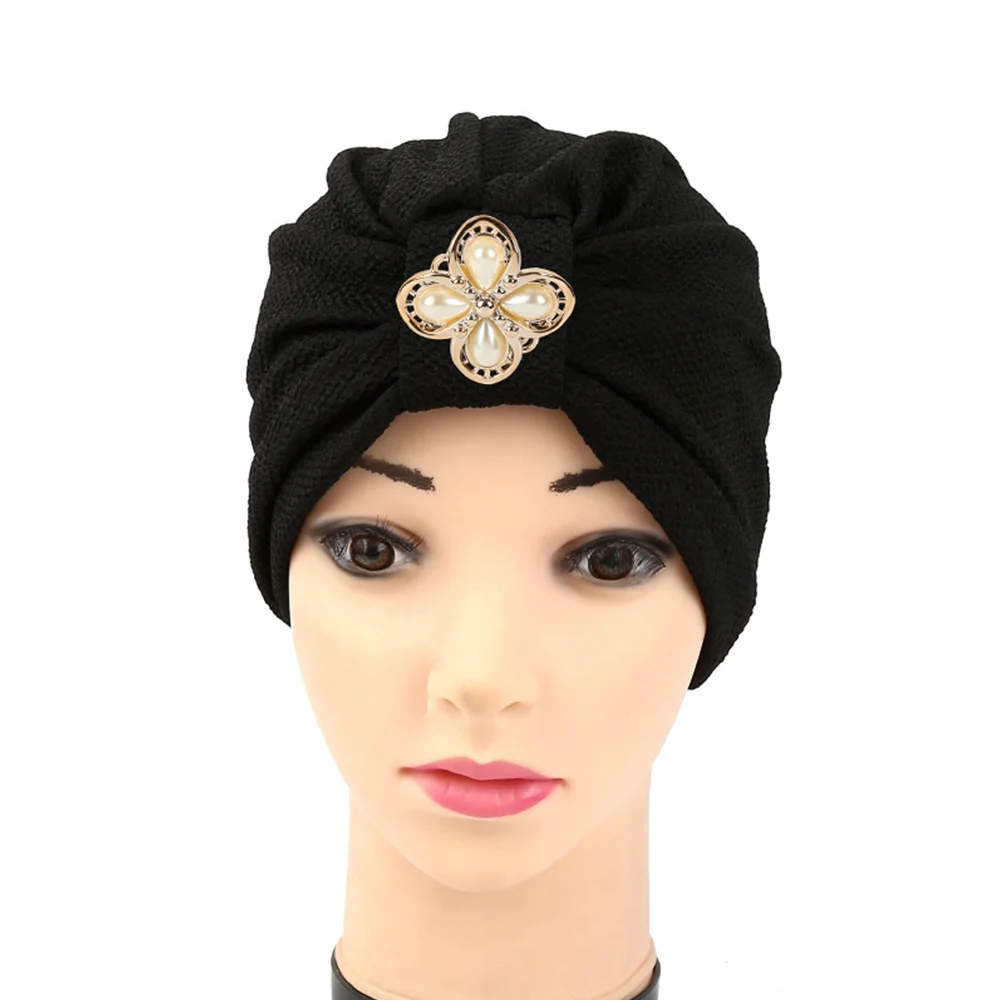 
Zakiyyah C-1 New Arrival Fashion Style Muslim Hats Elegant Cap Design with Pearl Decoration in th Front Cotton Vietnamese Hats 