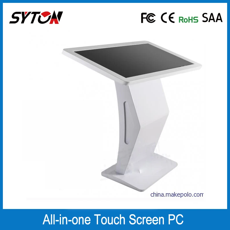 42 inch indoor advertising led tv display floor stand lcd touch screen advertising display