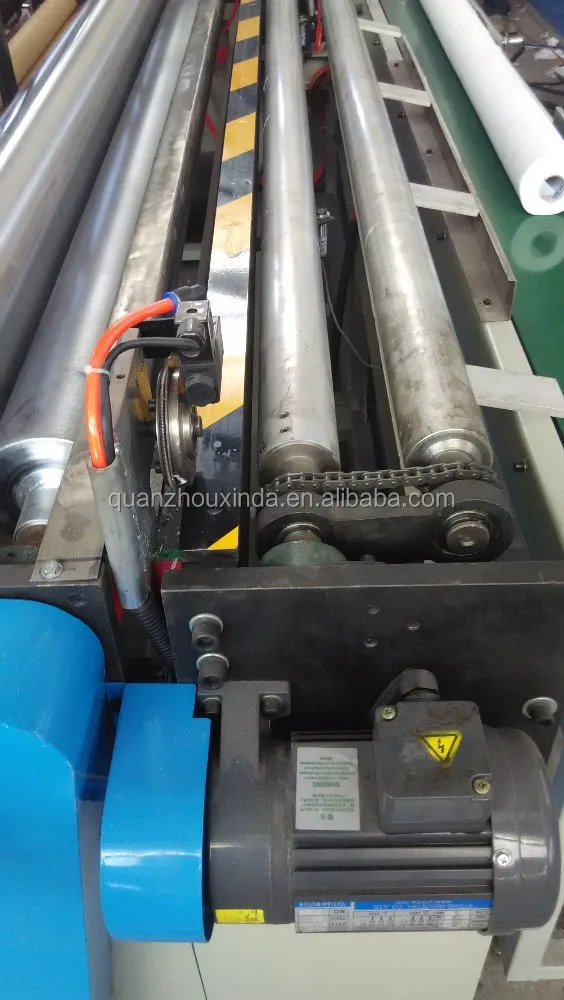 Automatic embossing perforated rewinding washroom toilet paper roll machine