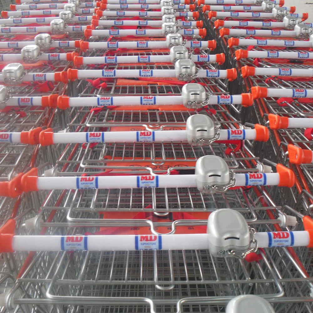 zinc alloy coin operated trolley supermarket shopping cart lock