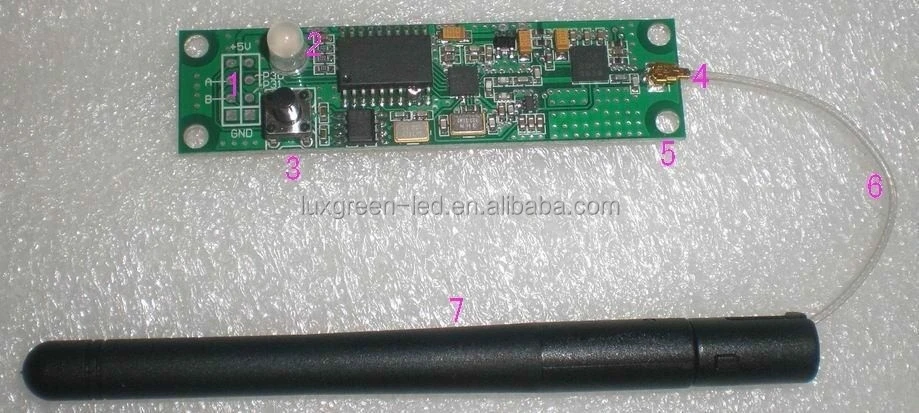 2.4G wireless dmx transmitter and receiver pcb
