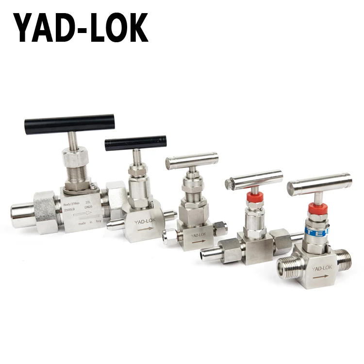 YAD-LOK 6000Psi 3000Psi 1/4 Needle High Pressure Pneumatic Thread Valves For Water