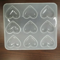 2018 Wholesale Silicone Transparent Heart Shaped Chocolate Mold