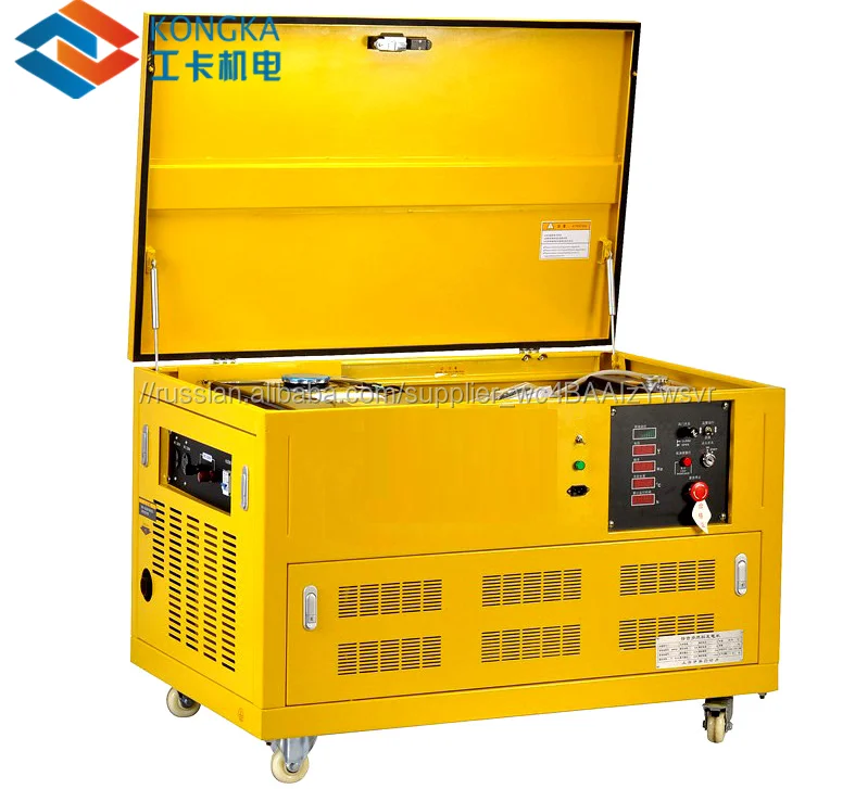 Three Phase Super Silent Portable Gasoline Generator 28kw 30kw 35kva