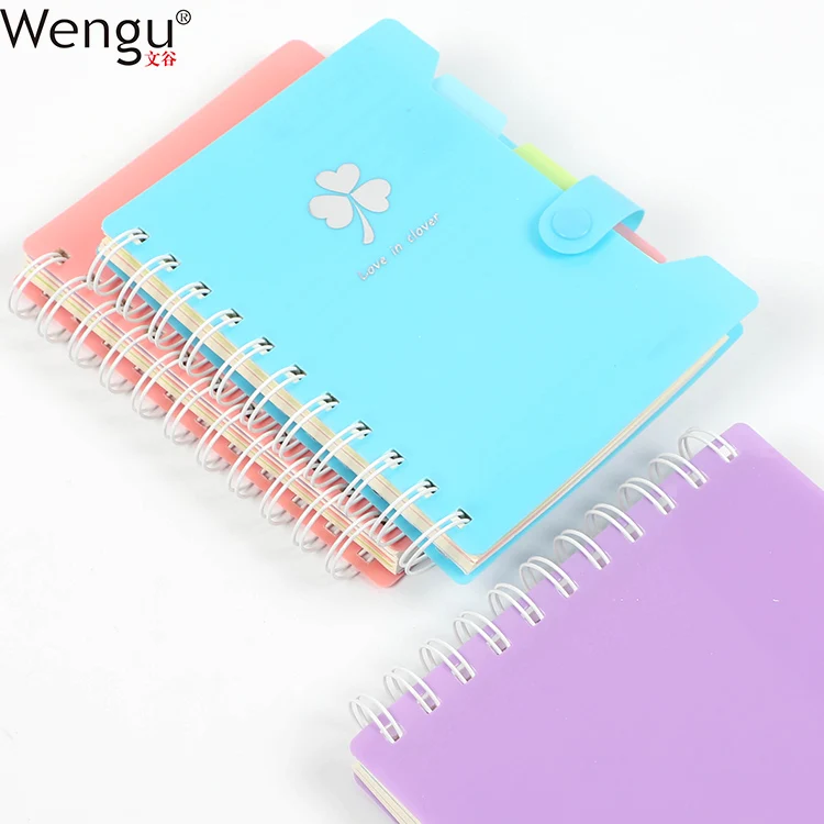 Printing Factory Double Wire Bound Promotional Pretty Fashion Pp Spiral Note Book