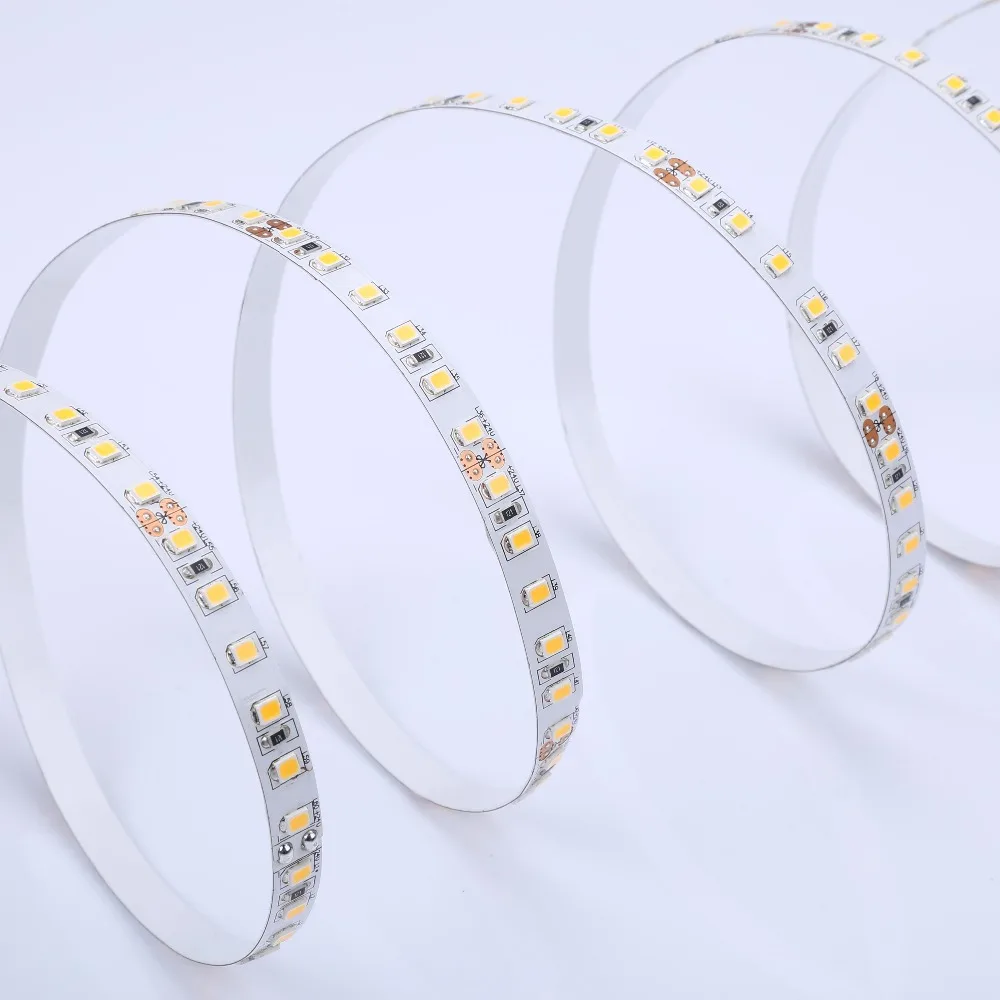 CE FCC RoHS 120led/m 24 Volt 2835 2700K 3000K Warm White Flex LED Strip Lights