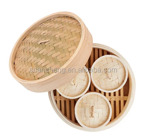bamboo commercial dumpling steamer