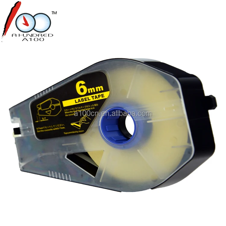 Compatible 12mm * 30m white label cable ID tape cassette for MK1500 MK2500 printer