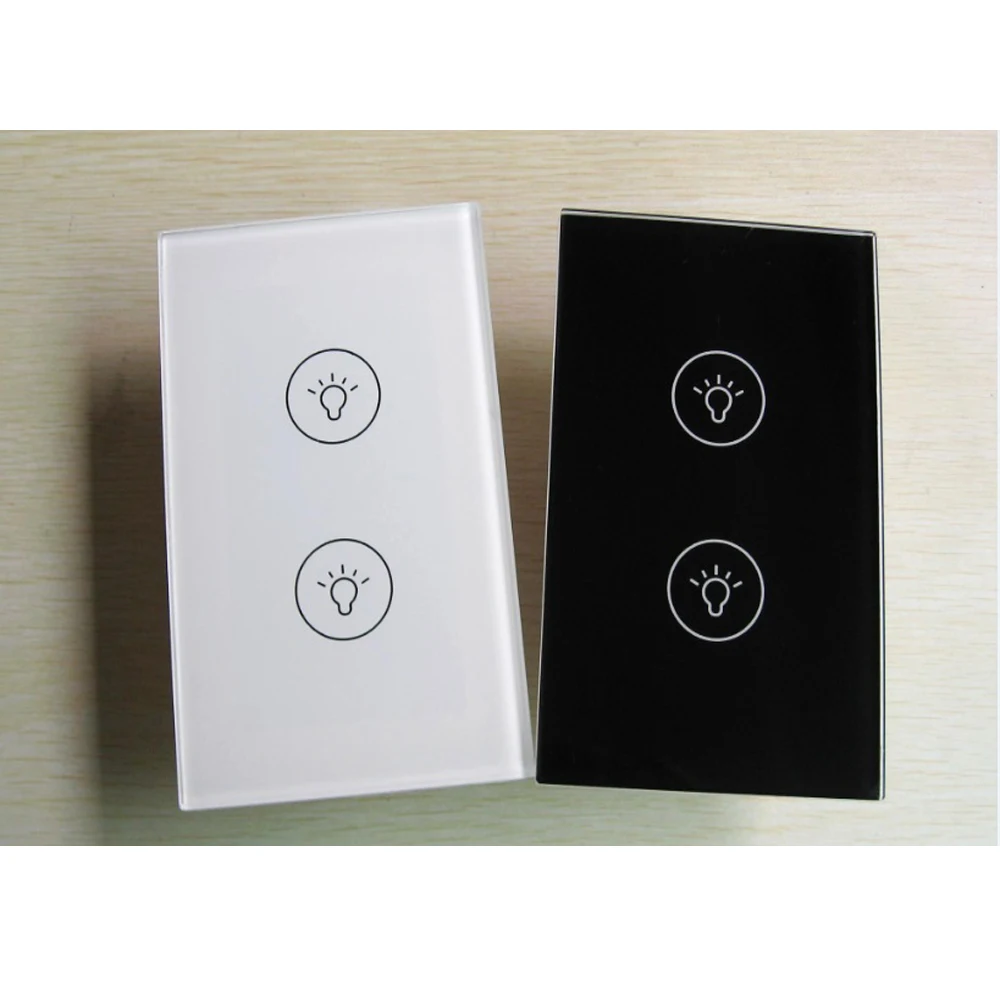 factory price customized high quality tempered intelligent wall switch glass panel