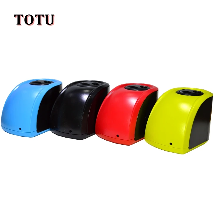 Mechanical Automatic Electric Pencil Sharpener with 2 Holes (6-8mm and 9-12mm) for Kids School Classroom