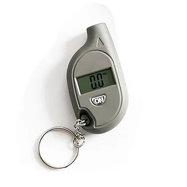 
Mini digital tire pressure gauge plastic car air tire gauge with keychain for promotion 