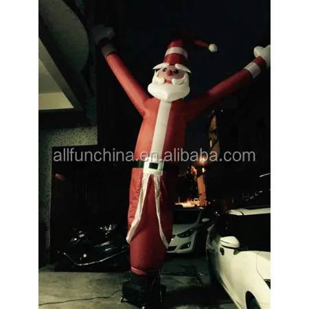 inflatable santa dancer man for advertising, inflatable santa sky dancer man puppet for event customized design colours