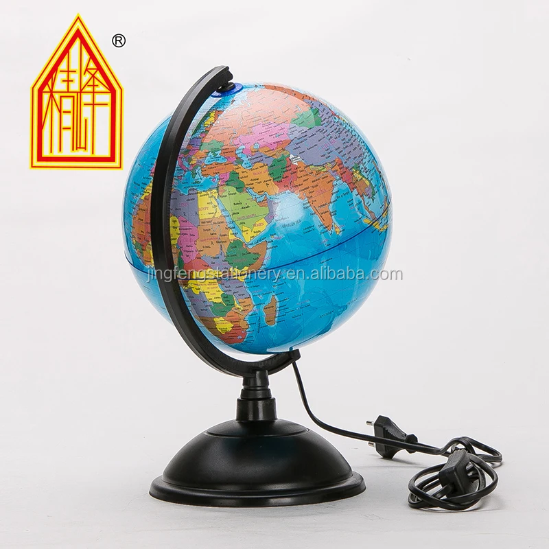 
Wholesale 8 Inch (20cm) Plastic PVC Globe With Lamp Globe Lighting Geography Educational 