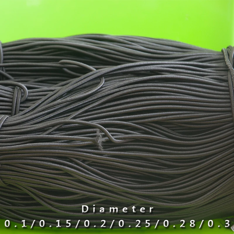 0.5mm 0.6mm 0.8mm 1.2mm diameter round high strength elastic cord string for women dress