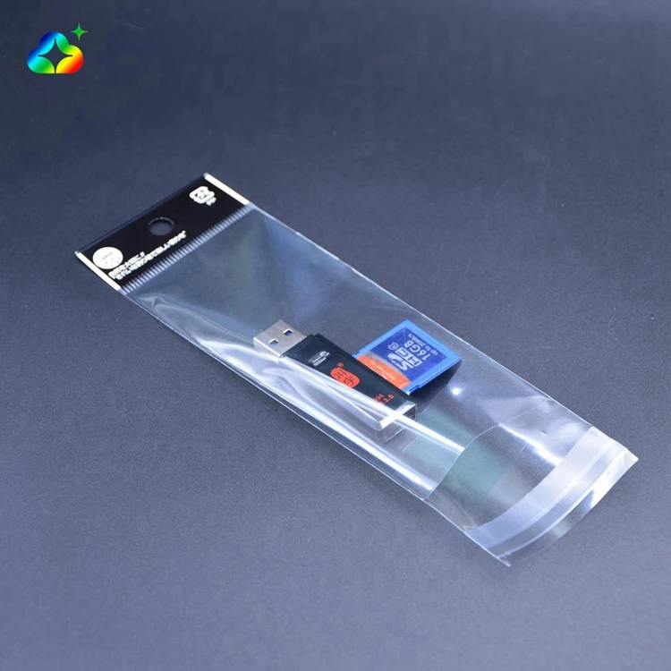 Size Logo Custom Transparent Cellophane Self Adhesive Plastic Opp Bags For Package