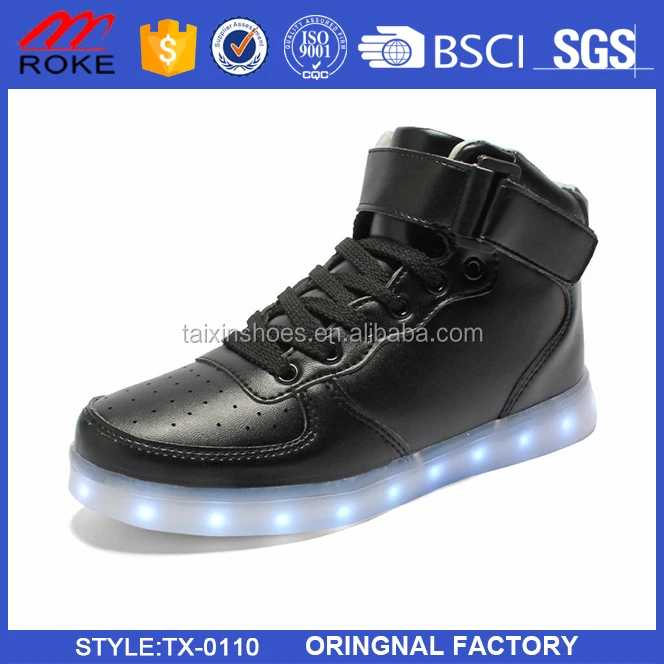 Popular High Top Led Dance Shoes Men And Women Light Up Shoes