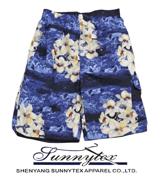 Pattern Swimwear Shorts Print Beach Sea Summer OEM Service 100% Polyester Vacation Man Boy Adult Male Board Shorts EU