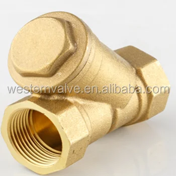 
Brass Y Type Strainer Non return One way Metal Seated Water Thread Swing Check Valve Stainless Steel Water Filter Valve 