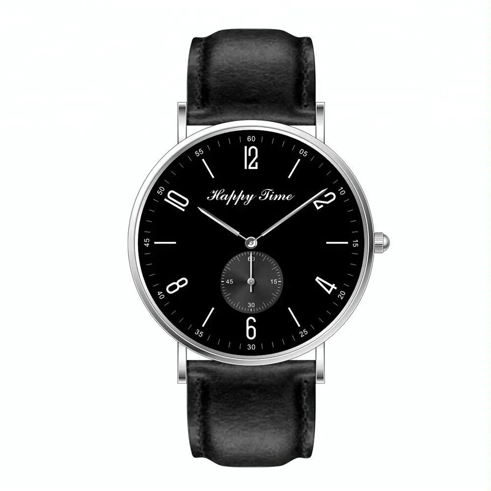 Stainless Thin Quartz Movt Custom logo watches