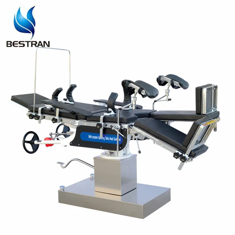 BT-RA019 double-layer table top sperate leg parts adjustable theatre room equipment best surgical operation tables factories