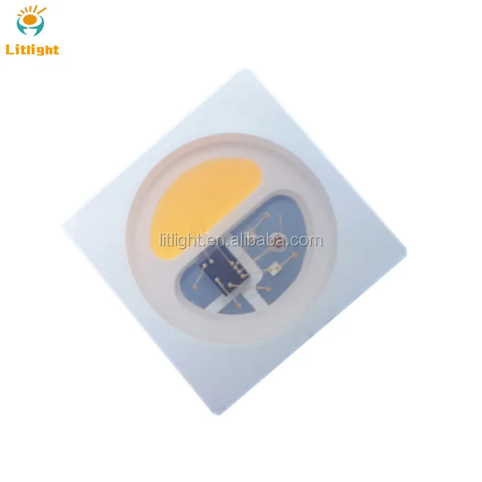 Addressable PLCC-6 Digital Breakpoint DC5V With IC built-in SK6813/SK6822 5050 RGB SMD LED Chip RGBIC smart programmable RGB+IC