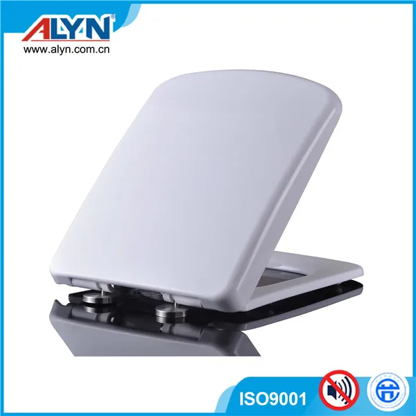 Индивидуальное белое квадратное сиденье для унитаза высокого качества PP soft close