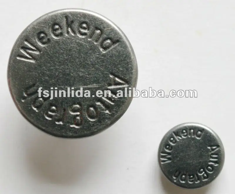 fashion jeans shank button/rivet