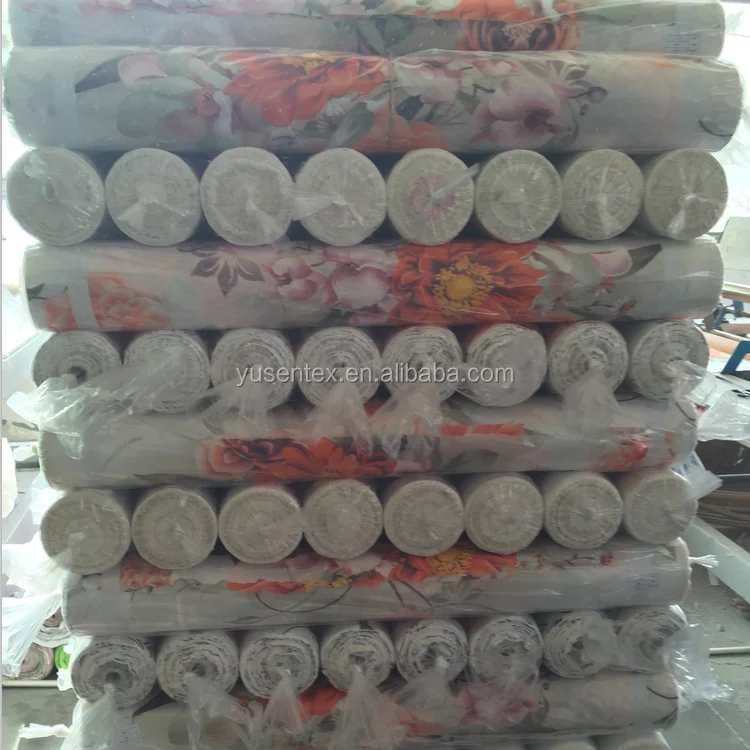 WHOLESALE PRINTED 100 POLYESTER MICROFIBER PEACH SKIN PRINTEDBEDDING FABRIC IN ROLLS