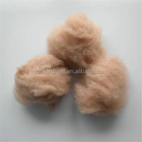 Натуральный желтый цвет чесаный из верблюжьей шерсти для прядения Пряжи, наполнитель