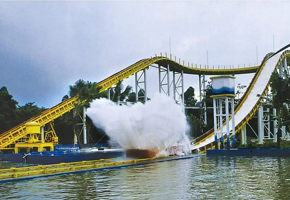 China manufacture products amusement park rides large flume ride water park roller coaster