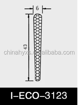 Wholesales Corner Pad Wedge Used in Kerfed Jamb for Wood Door Qlon Seal