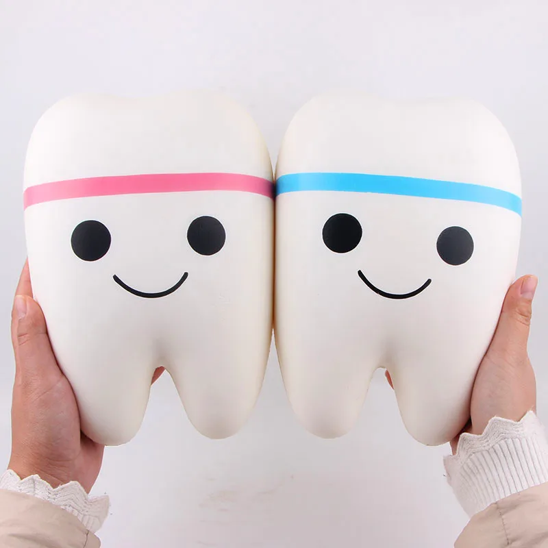  Новинка 2020 игрушки Jumbo сжимаемые зубья из пенополиуретана милые медленно восстанавливающие форму игрушки-компаньон для детей