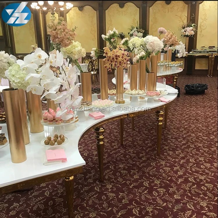 Round Dining table Variable shape for event and wedding hotel