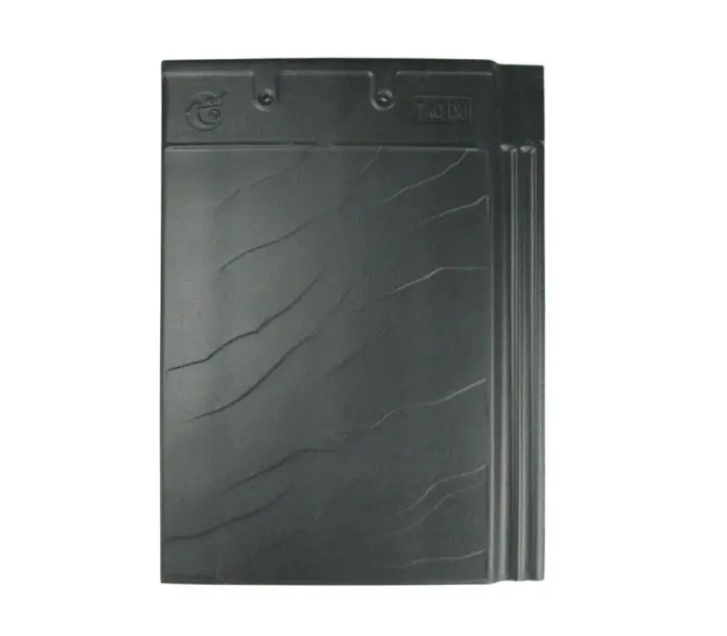 hot sale stone grain roof tiles 430*320mm heat and water proof clay material flat roofing tiles manufacturer