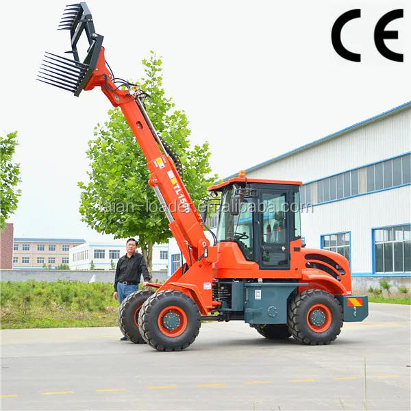 TL1500 Farming animal hay forklift with telescopic boom