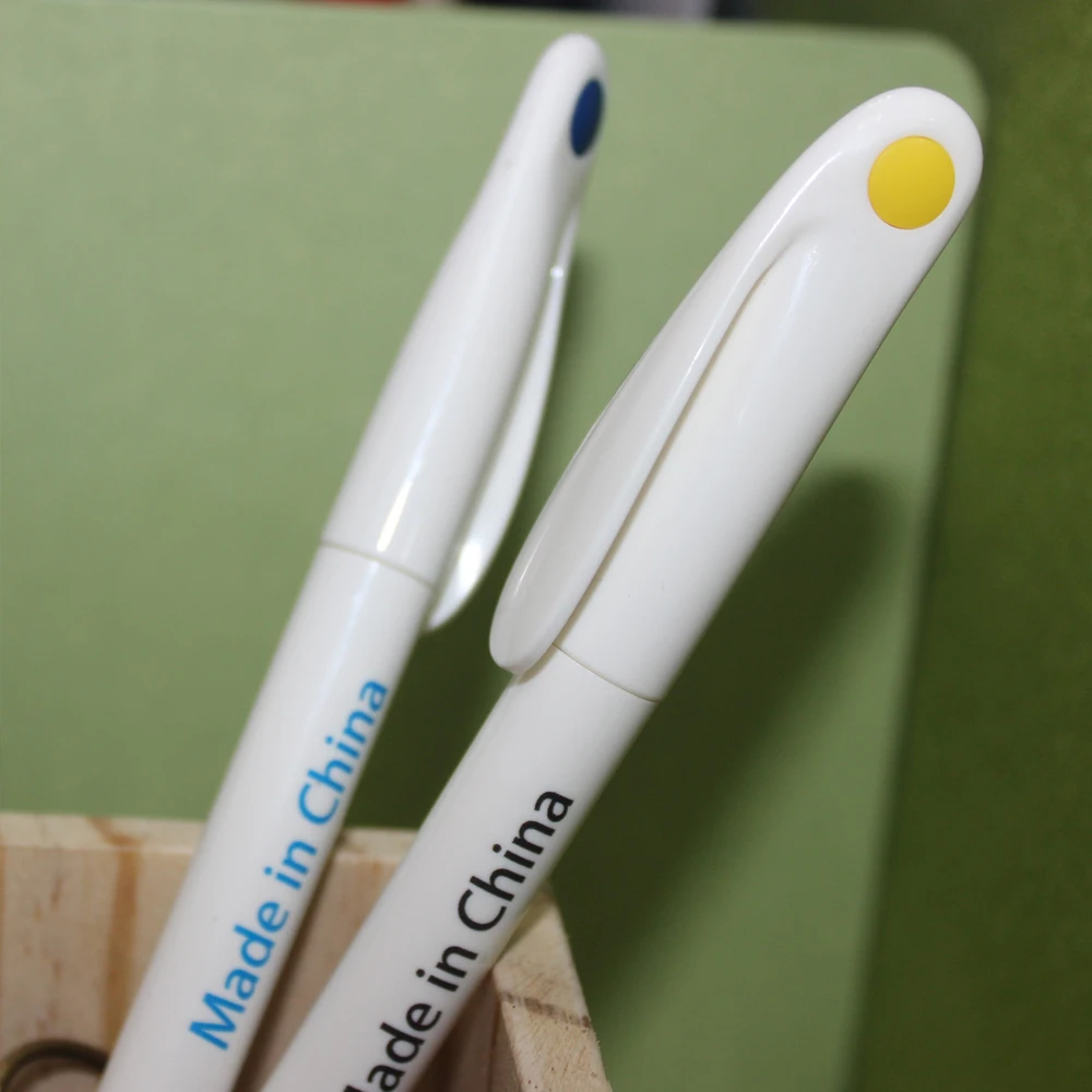 Promotional  Custom Design Heat Transfer Printing White blank sublimation Plastic Ball Point Pen