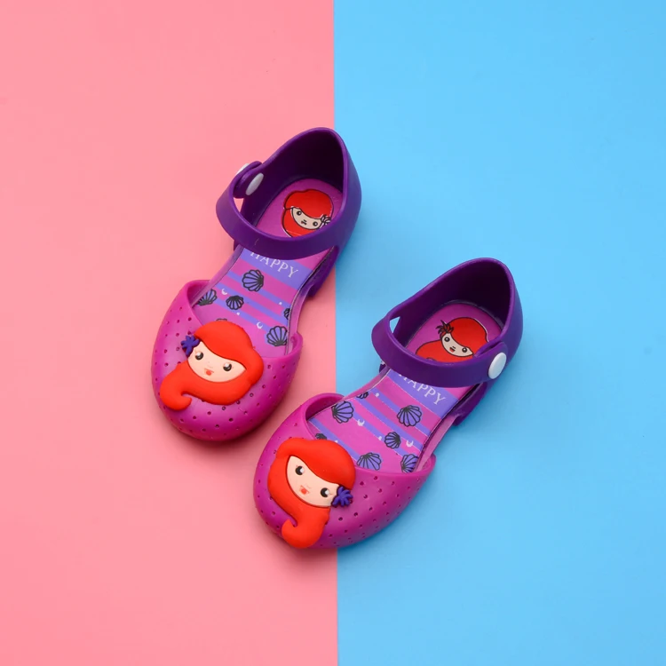 Сандалии из ПВХ для девочек с изображением русалки сказочной принцессы