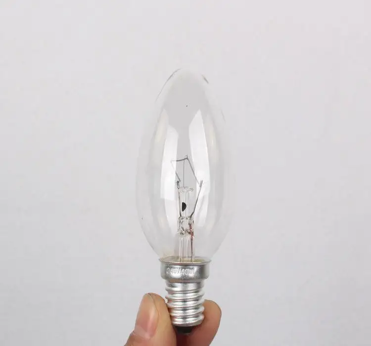 60w bulb incandescent light E14 E27 C35 clear bulb candle bulb incandescent lamp