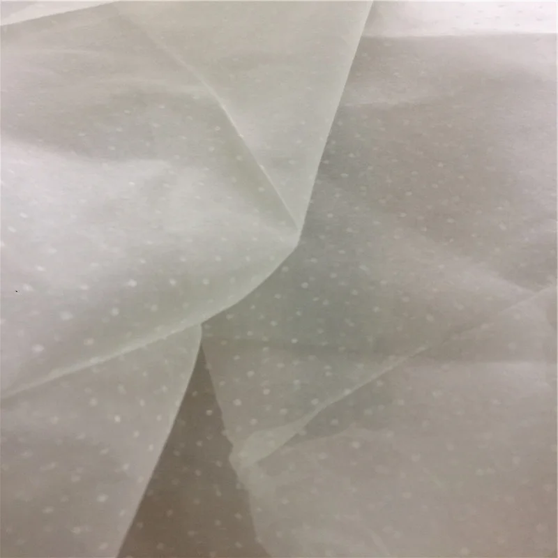 Silk organza fabric pure silk fabric transparence silk fabric with dot printing for wedding dress