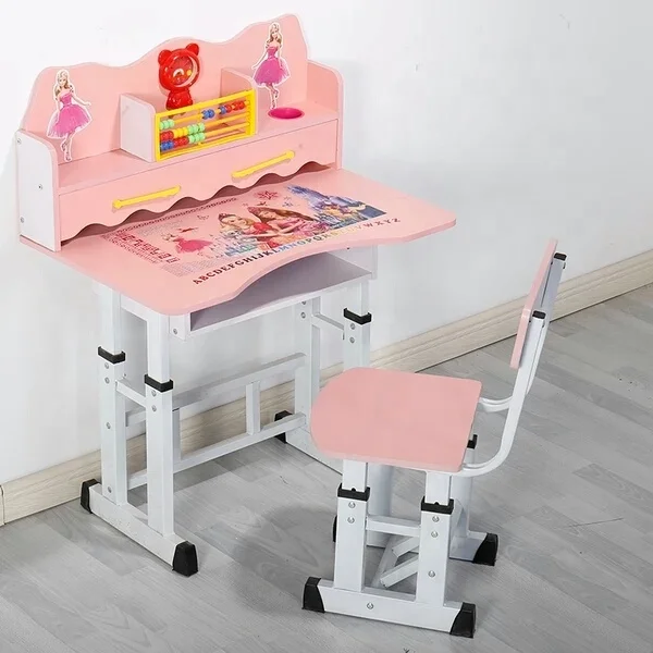 Gas spring lift table sit stand desk adjustable height table children kids study desk