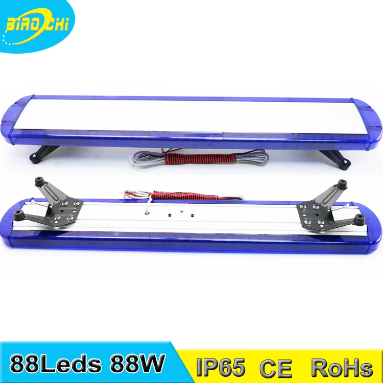 117cm 88leds 88W Ceiling Adjustable Long LED Warning Light Bar with Siren for Full Size Car