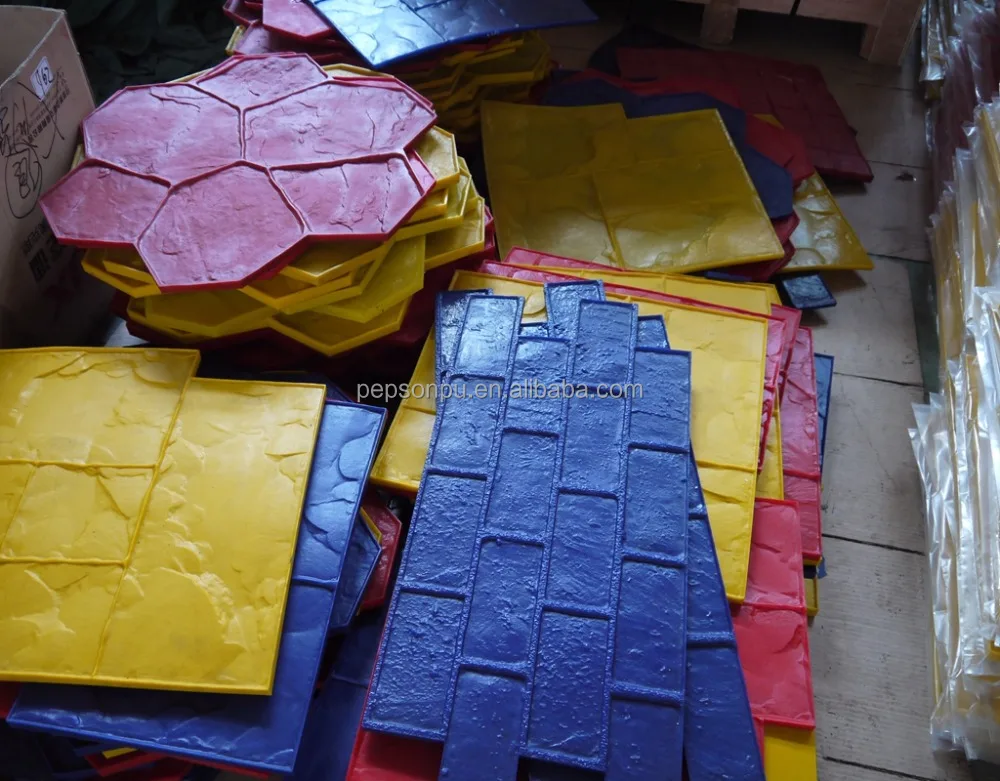 Precision and Consistent Dimension US Standard Urethane Concrete Floor Stamping Moulds