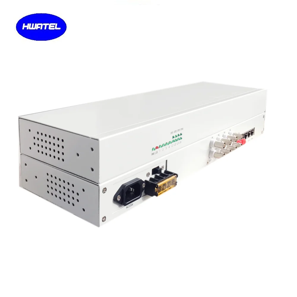 4 E1 75 ohm + 4 Ethernet pdh Fiber Optical multiplexer Modem OEM for BTS PABX LOW COST