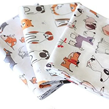 Кухонное чайное полотенце с принтом в виде собаки и влюбленных с подвесной петлей, 100% хлопок