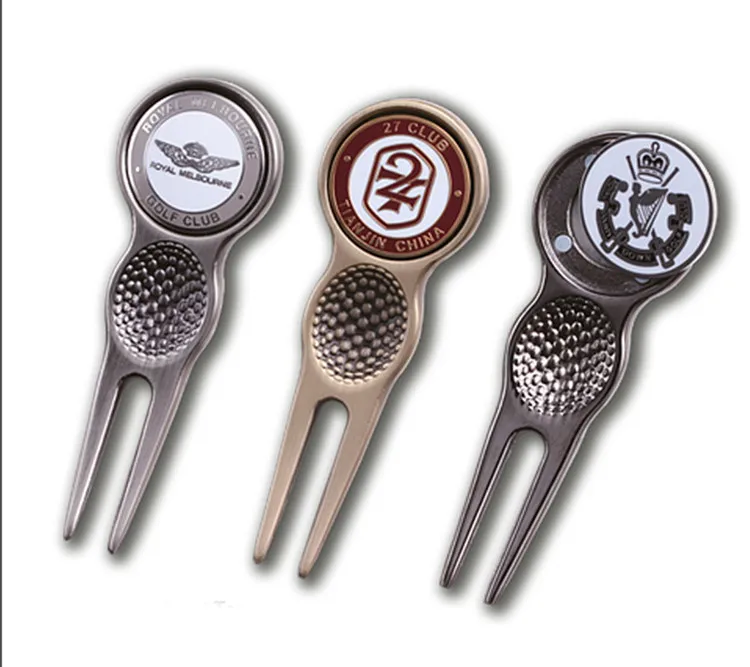 personalized ball marker golf green folk golf repair divot tool